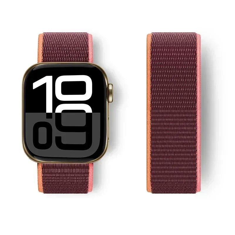 Nylon Loop For Apple Watch band 44mm 40mm 45mm 41mm 42mm 38mm 45mm sport band Apple Watch Series 9 8 7 SE 6 5 3 Ultra 2 49mm band