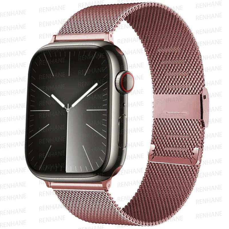 Milan band for Apple Watch band Ultra 2 49mm 40mm 44mm 42mm 40mm 46mm 41mm 45mm Buckle band Apple Watch Series 10 9 8 7 SE 6 5 4