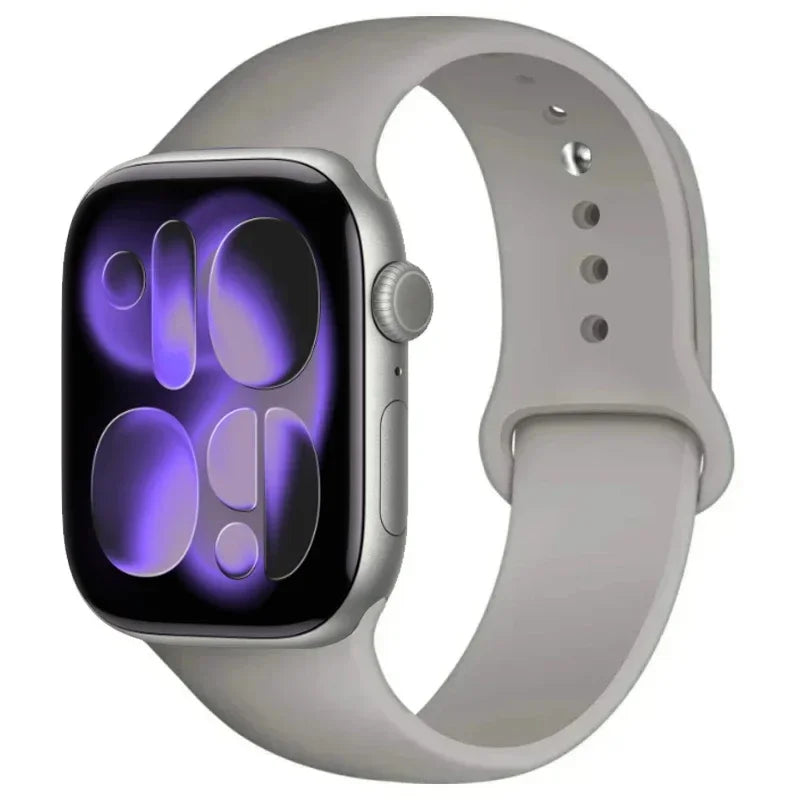 For Apple Watch band 46mm 42mm 45mm 44mm 40mm Silicone sport band Apple Watch Series 11 10 8 7 6 5 4 SE 9 Ultra 3 2 49mm band