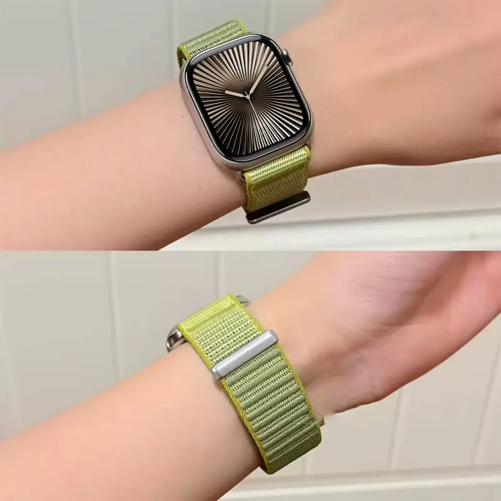 Sport band For Apple Watch 11 10 42mm 46mm Ultra 3 49mm Nylon Loop band For Apple Watch SE 3 40mm 44mm 9 2 8 7 38mm 41mm 45mm Watchand