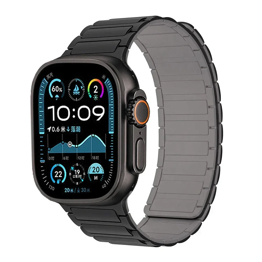 Magnetic Loop band for Apple Watch Ultra 2 1 band 49mm 10 9 8 7 46mm 42mm 45mm 41mm Silicone band Apple Watch 6 5 4 SE 40mm 44mm
