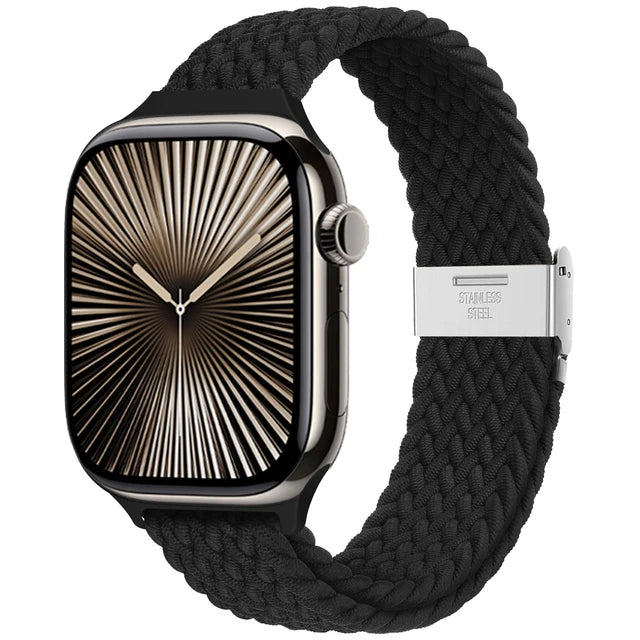band For Apple Watch band 46mm 45mm 44mm 49mm 40mm 41mm 42mm Braided loop correa band Apple Watch Series 10 8 9 7 5 SE 6 4 Ultra