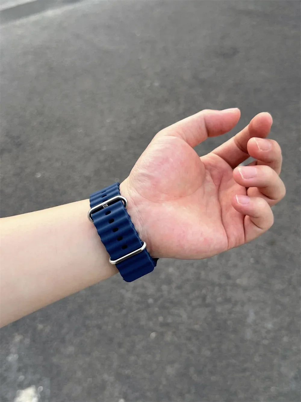 Silicone Ocean band for Apple Watch band Series Ultra 9 8 7 6 5 4 10 SE Apple Watch band 42mm 44mm 45mm 49mm 40mm 41mm 46mm band