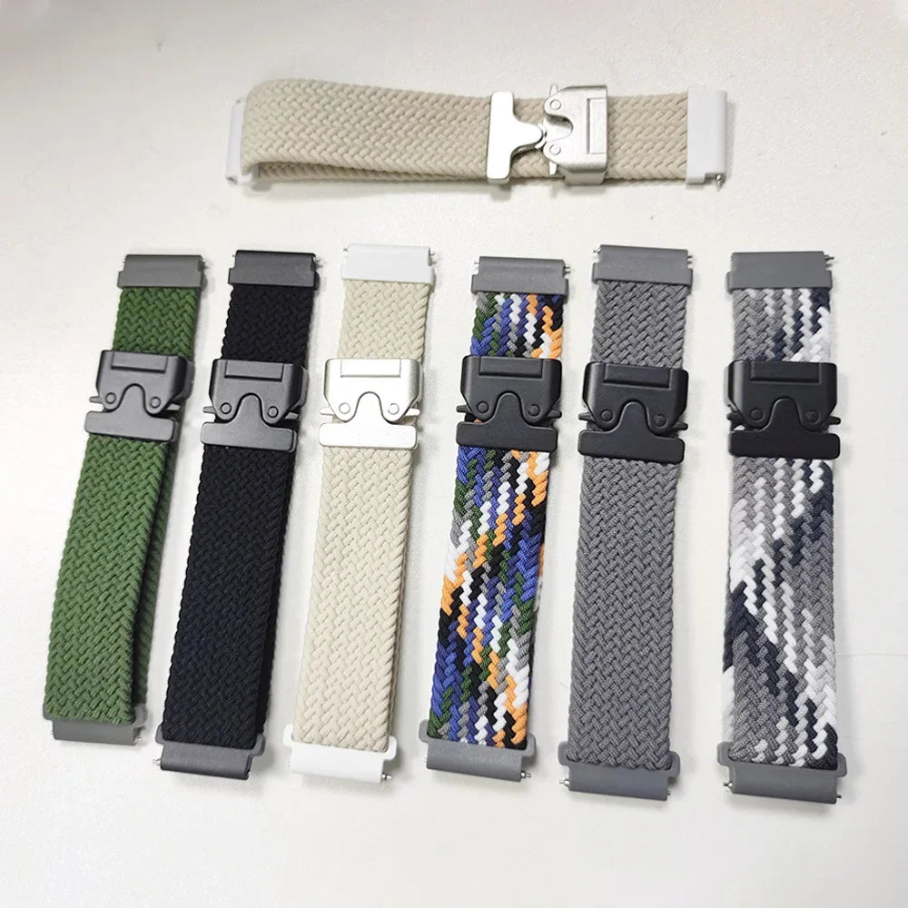 20mm 22mm Parachute Straps For Galaxy Watch Band 7/FE/6/5/pro/4/Classic/active 2/Gear s3 correa Bracelet Huawei watch GT 5 4 3 2