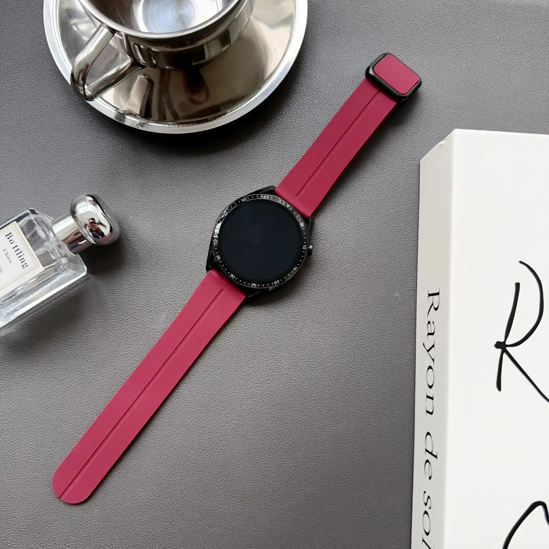 20mm 22mm Magnetic Strap for Samsung Galaxy Watch 6 5 4 5Pro 6 4 Classic 43 47mm Silicone Bracelet for Huawei Watch GT4 4Pro GT3