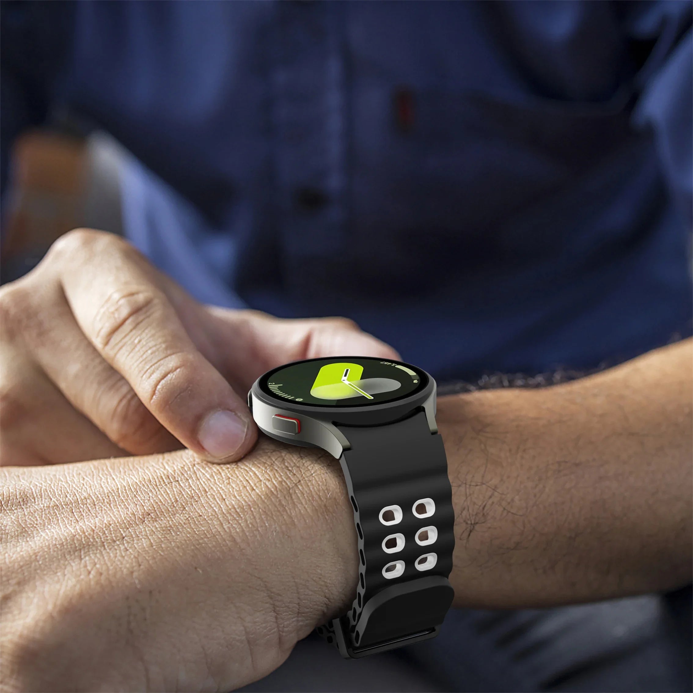 Ocean Silicone Comfortable Strap for Samsung Galaxy Watch 7/6/5/4 40mm 44mm Bracelet for Watch 6/4 Classic 47/43mm 46/42mm Band