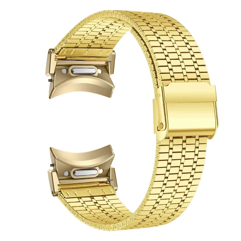 No Gaps Stainless Steel Strap for Samsung Galaxy Watch 7 6 5 4 40mm 44mm 6 4 Classic 47mm 43mm Metal Bracelet for 5Pro 45mm Band