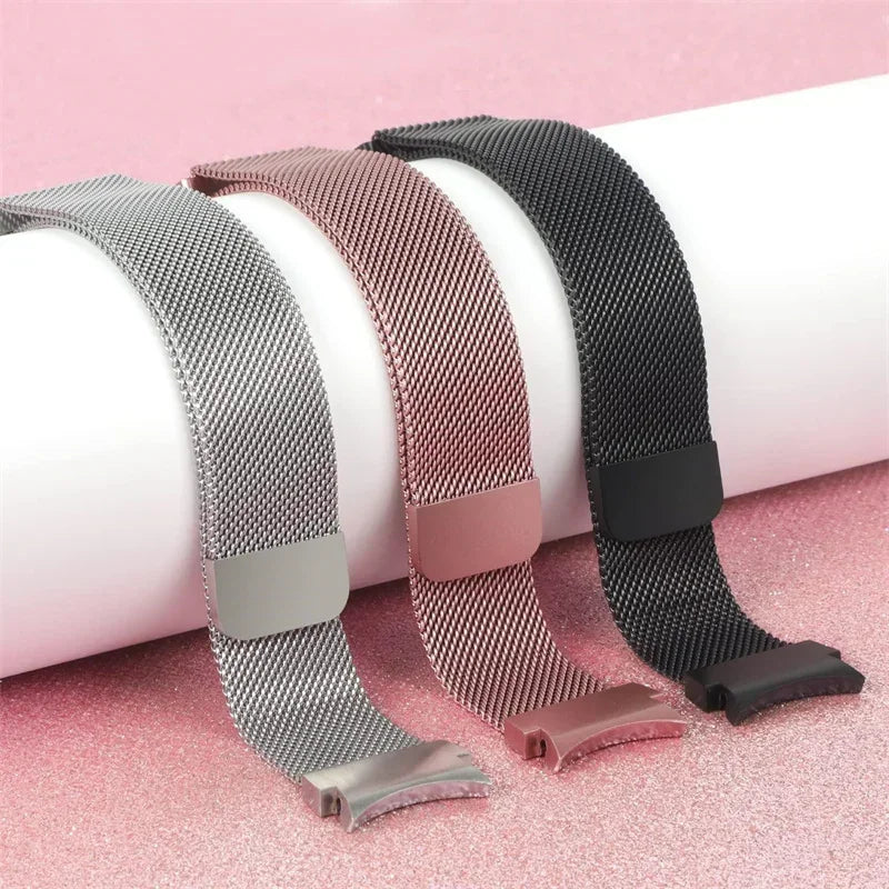 No Gaps Band For Samsung Galaxy Watch 7/FE/6/4/5/5 pro 44mm 40mm 20mm Milanese Loop Bracelet Galaxy 4-6 classic 43mm 47mm Band