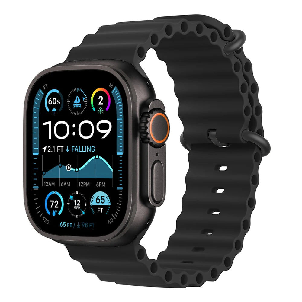 Ocean band for Apple Watch Ultra 3 2 band 49mm 46mm 44mm 40mm 45mm 41mm 42mm Correa band Apple Watch Series 11 10 9 SE 8 7 6 5 4
