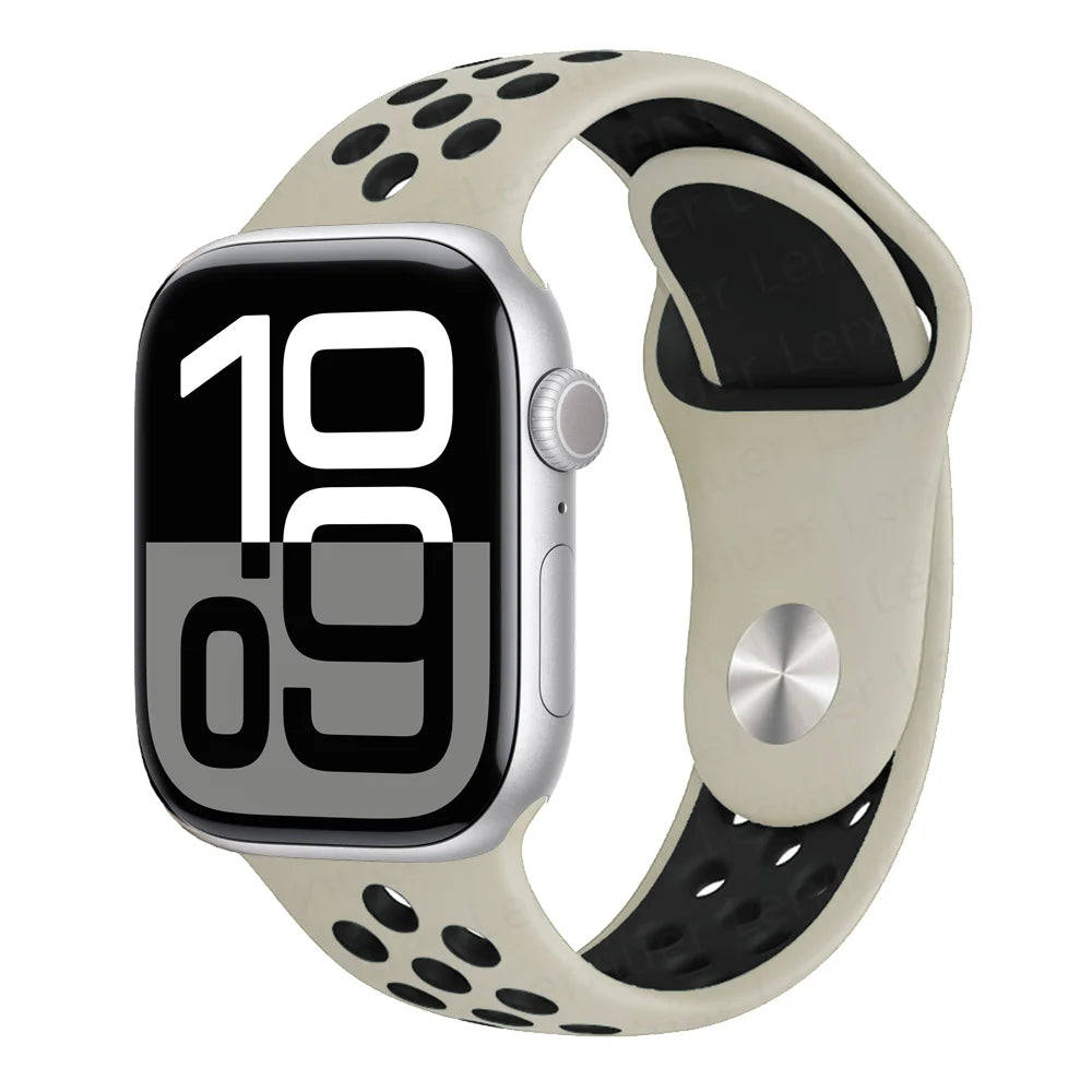 Official band For Apple Watch band Ultra 2 40mm 44mm 46mm 49mm 41mm 42mm 45mm Silicone band correa Apple Watch 11 10 9 8 7 6 SE3 band