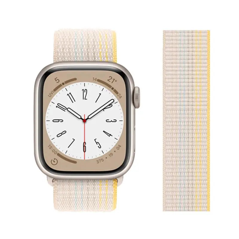 Nylon loop Correa For Apple Watch band 45mm 44mm 46mm 40mm 49mm 41mm 42mm 38mm band Apple Watch Series 6 SE 7 8 9 10 Ultra 2 bands