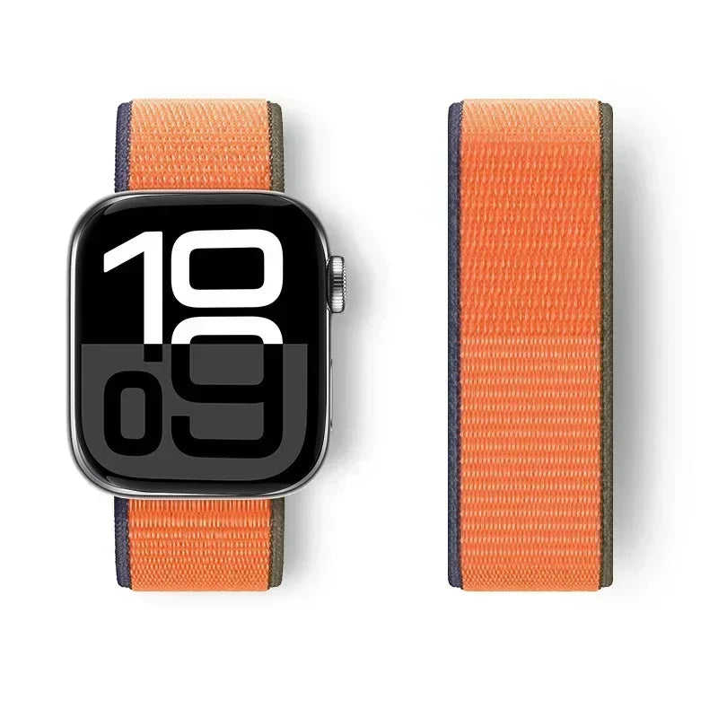 Nylon Loop For Apple Watch band 44mm 40mm 45mm 41mm 42mm 38mm 45mm sport band Apple Watch Series 9 8 7 SE 6 5 3 Ultra 2 49mm band