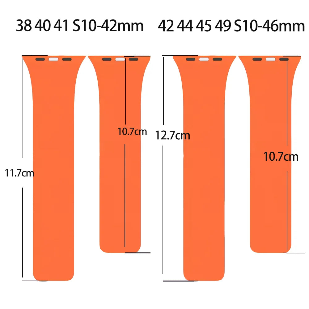 Magnetic Silicone band for Apple Watch band Ultra 3 40mm 44mm 46mm 45mm 49mm 42mm 41mm correa band Apple Watch 11 10 SE 9 8 7 6