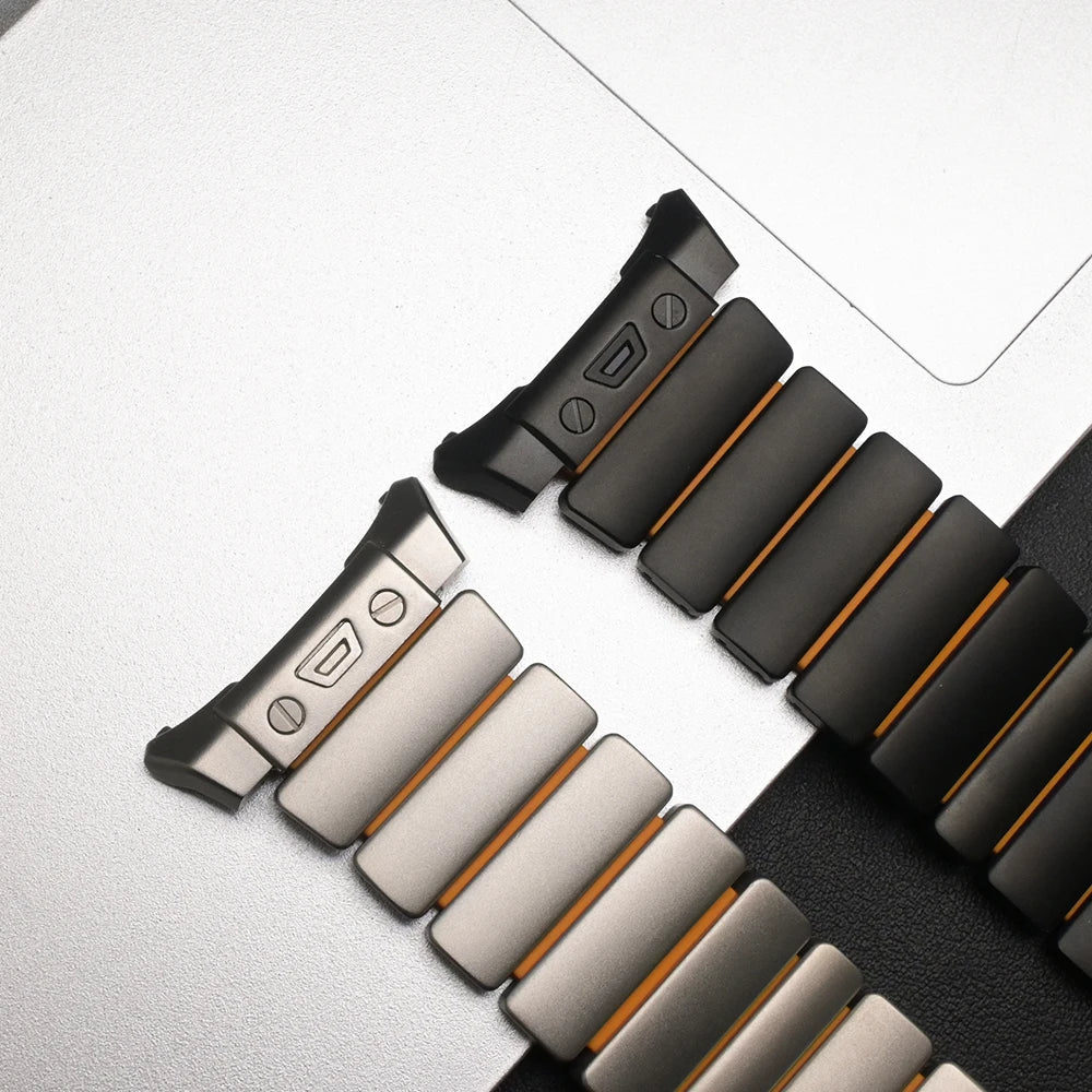 Titanium Strap for Samsung Galaxy Watch 8 Ultra 2025 Watchband Rubber Metal Band for Samsung Galaxy Watch Ultra 47mm 2024 Correa