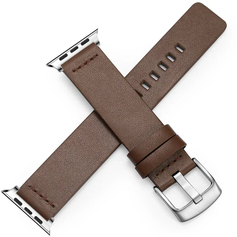 Leather band For Apple Watch band 46mm 45mm 44mm 49mm 41mm 40mm 42mm 38mm wristband correa band Apple Watch Series Ultra 10 9 5 6 SE 7 8