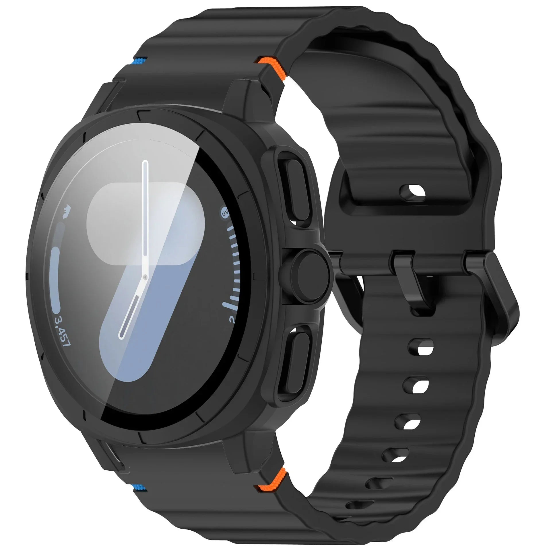 Case+Strap for Samsung Galaxy Watch 7 40mm 44mm Appearance Upgrade Ultra 47mm for Galaxy Watch 7 Sports silicone Bracelet