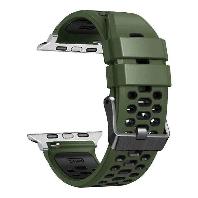 Sport Silicone band For Apple Watch Ultra 2 49mm band Wristband For Apple Watch Series 9 8 7 SE 6 45mm 44mm 42mm Accessory