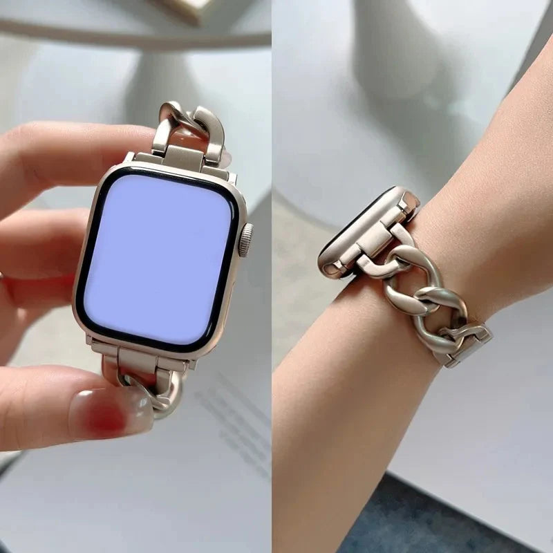 Metal band for Apple Watch 10 Ultra 46mm 9 8 7 band 42mm 45mm 41mm Women Belt band Apple Watch Series 6 SE 40mm 44mm 49mm Watchband