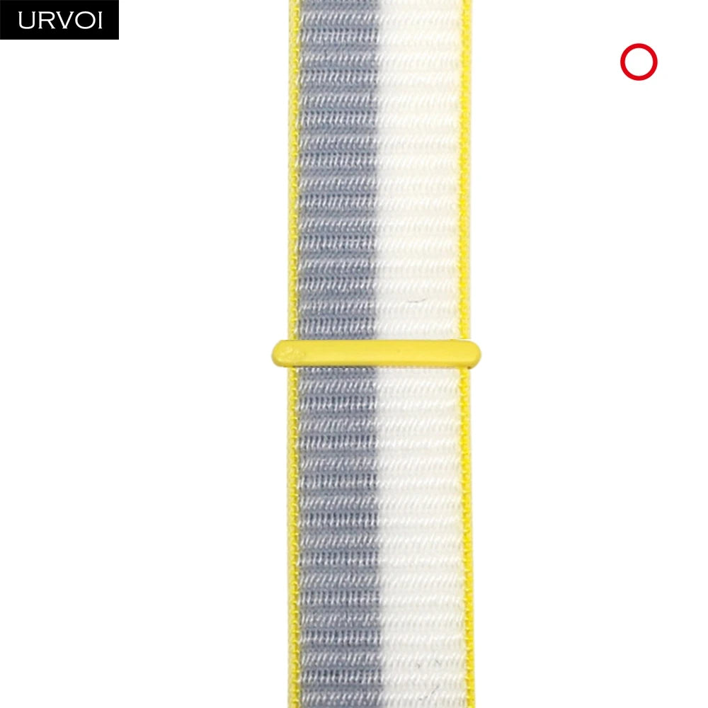 URVOI Sport Loop for Apple Watch Ultra 3 2 Series 11 10 9 8 SE3 Nylon loop for Apple Watch sport band 42mm 46mm breathabe hook fastener