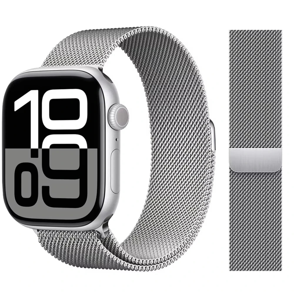 Milanese Loop band For Apple Watch band 11 42mm 46mm 44mm 40mm 41mm 45mm 49mm bands Apple Watch Series 10 9 8 7 6 Se3 Ultra 3 2