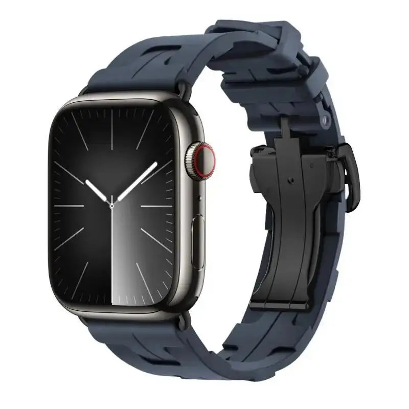 Kilim Single Tour band For Apple Watch band 45mm 44mm 41mm 38mm Folding Buckle Silicone band Apple Watch 10 46mm 42mm Ultra 2 49mm