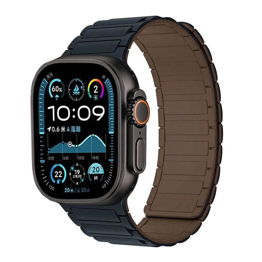 Magnetic Loop band for Apple Watch Ultra 2 1 band 49mm 10 9 8 7 46mm 42mm 45mm 41mm Silicone band Apple Watch 6 5 4 SE 40mm 44mm