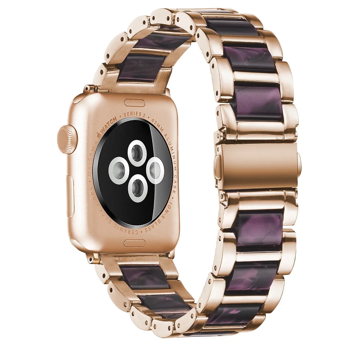 Resin+Metal band For Apple Watch 49mm 46mm 42mm 45mm 44mm 42mm 41mm 40mm 38mm band Wristband Apple Watch Ultra 10 9 8 7 6 5 4 SE