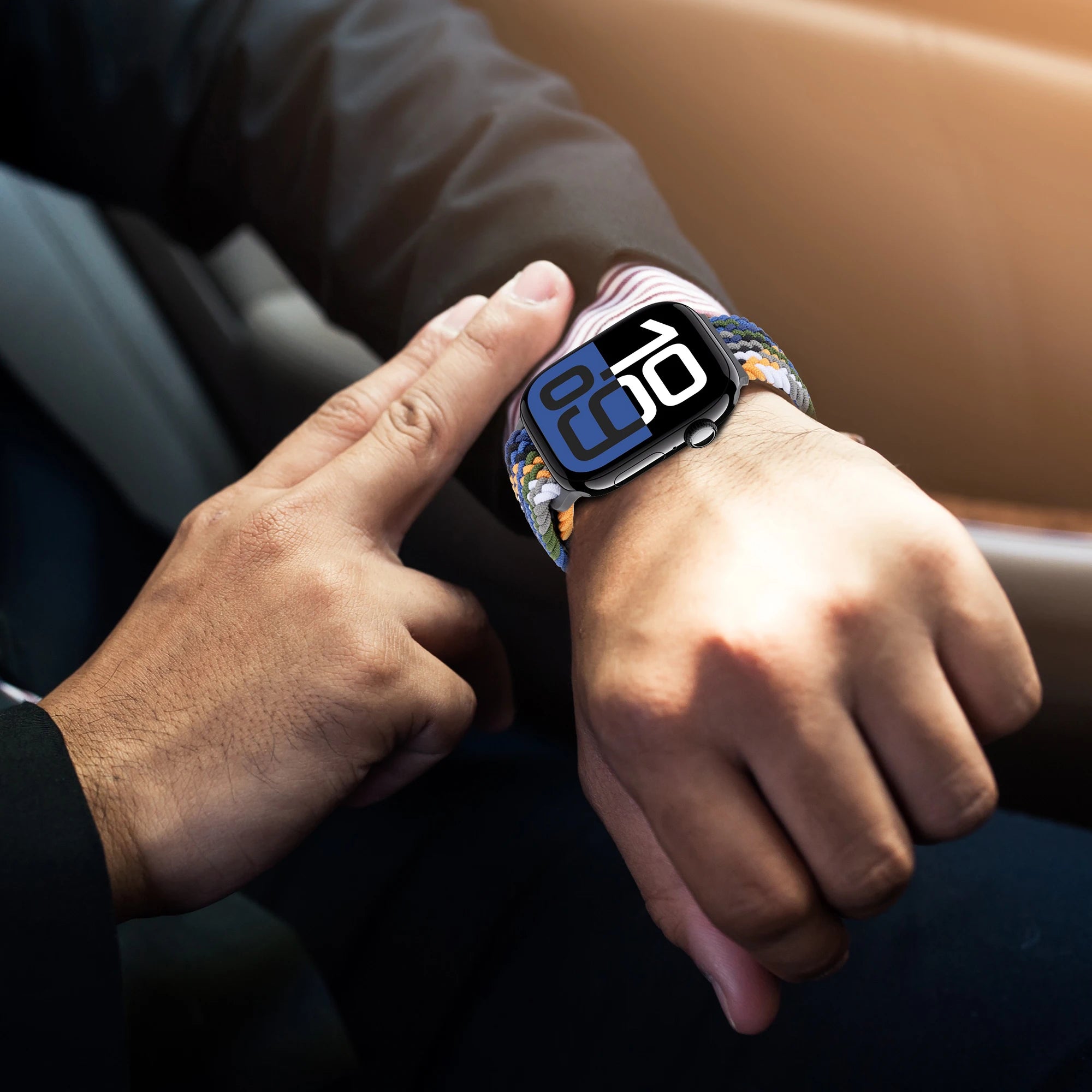 Braided Loop Nylon band for Apple Watch Ultra 2 49mm 46mm 42mm 45mm 41mm Magnetic band Apple Watch 10 9 8 7 6 5 SE 40mm 44mm Band