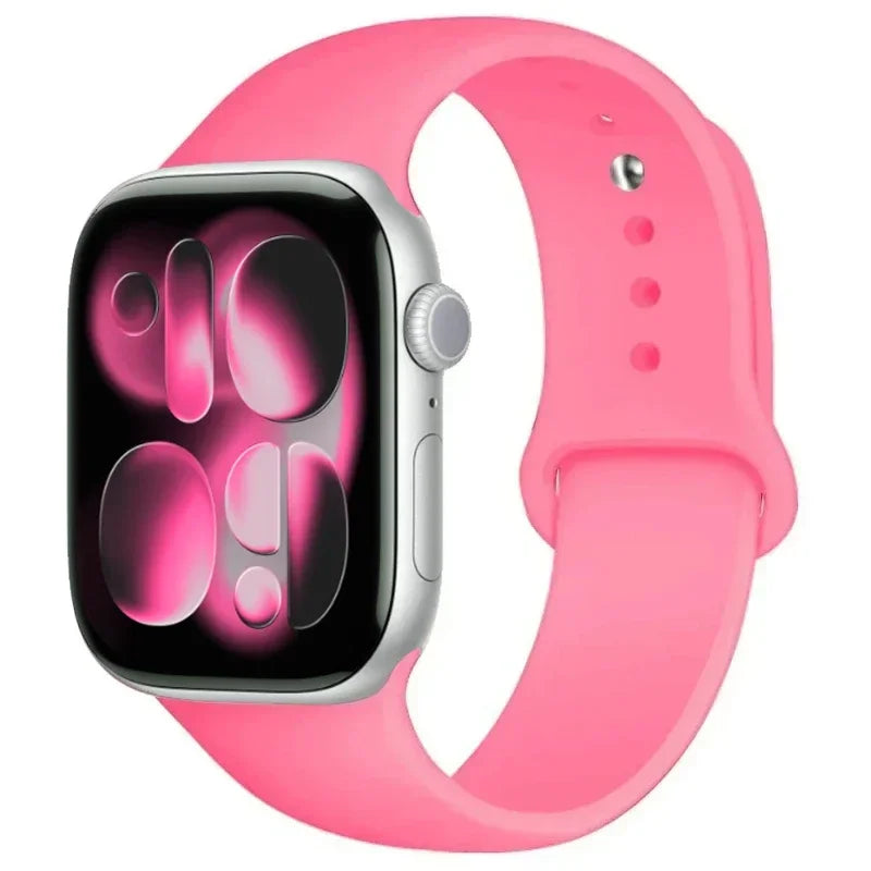 For Apple Watch band 46mm 42mm 45mm 44mm 40mm Silicone sport band Apple Watch Series 11 10 8 7 6 5 4 SE 9 Ultra 3 2 49mm band