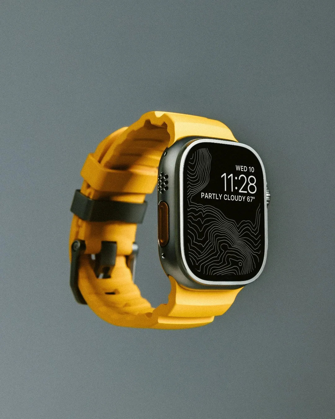 Luxury Silicone band for Apple Watch 46mm Series 10 Ultra 2 49mm 45mm Breathable Sport band for 44mm 42mm Series 9 8 7 6 5 4 3 2 1 SE