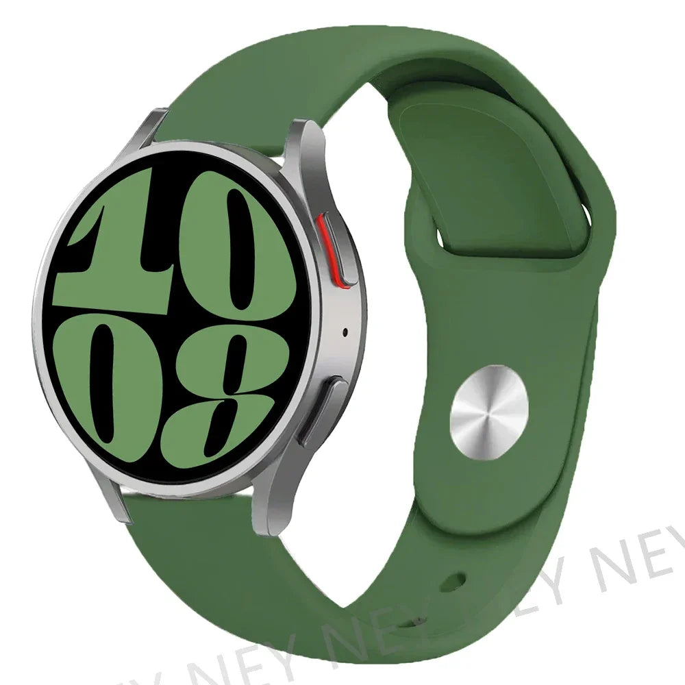 20mm 22mm strap For Samsung Galaxy watch 5 pro/6/4/Classic/Active 2/Gear S3 frontier silicone bracelet Huawei GT 2/2e/3 pro band