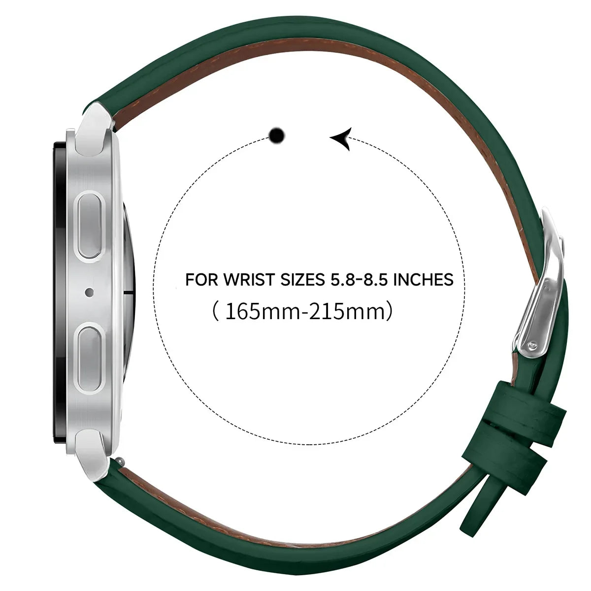 Leather Strap for Samsung Galaxy Watch 8 44mm 40mm Classic Wriststrap Quick Releas Bracelet Band for Watch 8 Classic Accessories