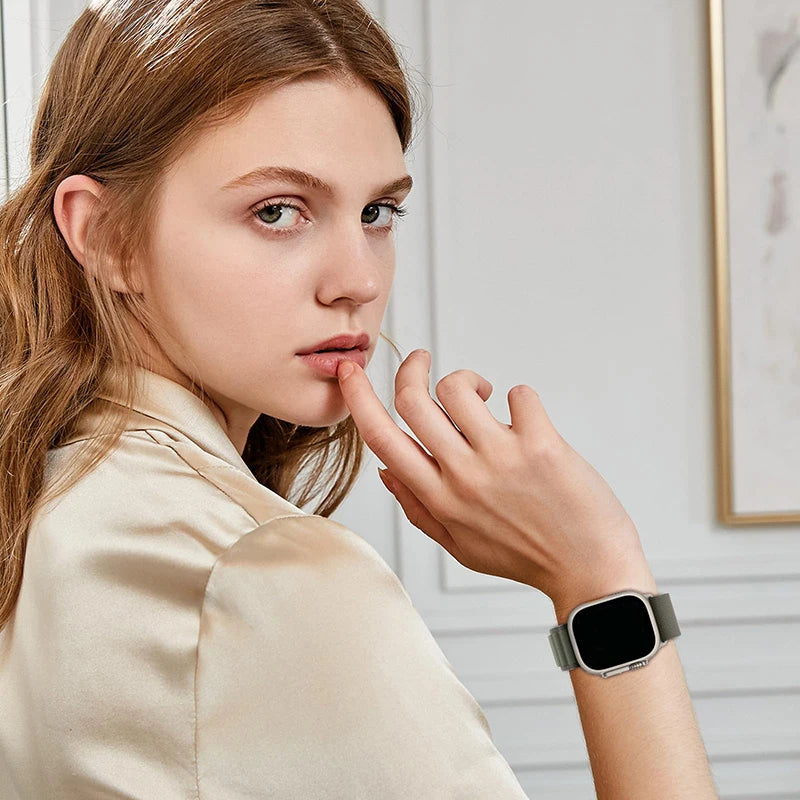 Alpine Loop band For Apple Watch band 49mm 44mm 45mm 40mm 41mm 42mm 38mm band Correa Apple Watch Ultra Series 9 8 7 SE 6 5 4 3 2