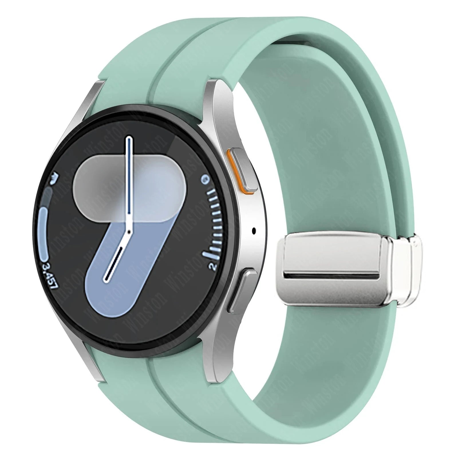 Magnetic Silicone Strap for Samsung Galaxy Watch 7 6 5 4 40mm 44mm 5Pro 45mm Band Bracelet for Galaxy Watch 6 4Classic 43mm 47mm