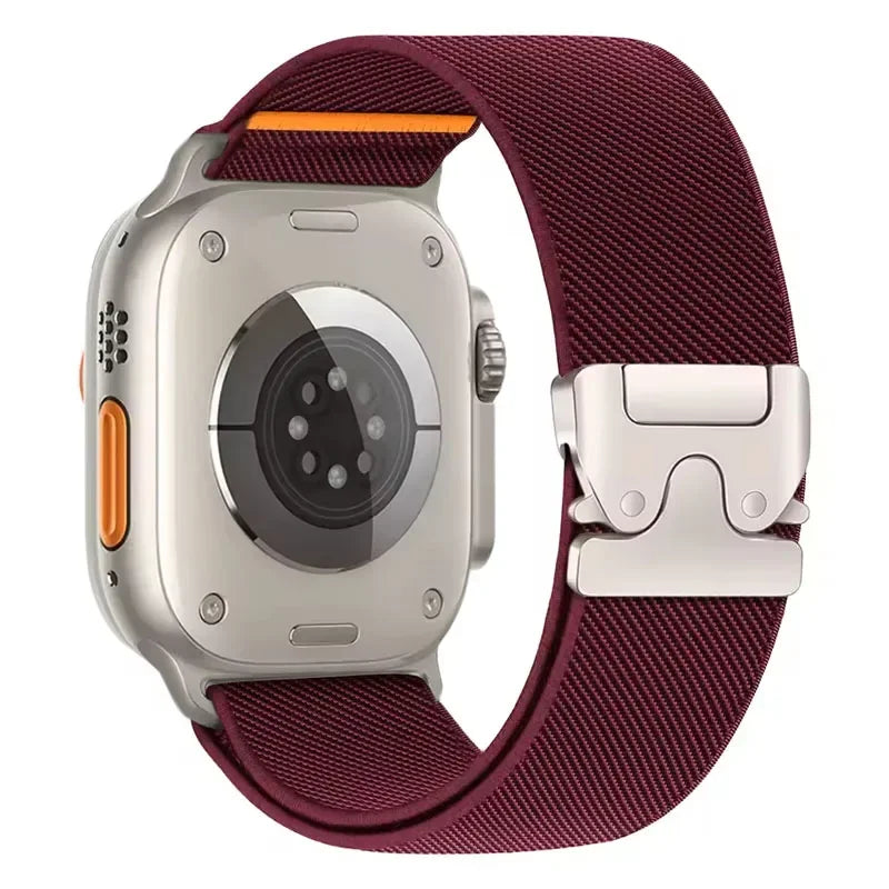 Nylon band for Apple Watch band 46mm 45mm 44mm 49mm 42mm 41mm 40mm Breathable Wristband Apple Watch Series Ultra 11 10 9 8 7 6 5 SE