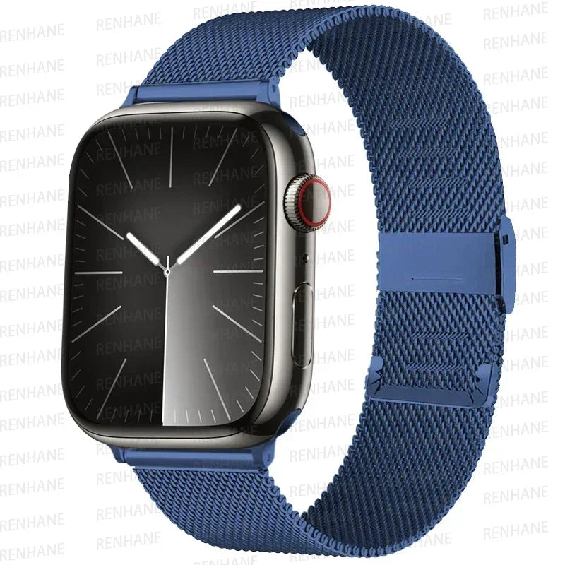 Milan band for Apple Watch band Ultra 2 49mm 40mm 44mm 42mm 40mm 46mm 41mm 45mm Buckle band Apple Watch Series 10 9 8 7 SE 6 5 4