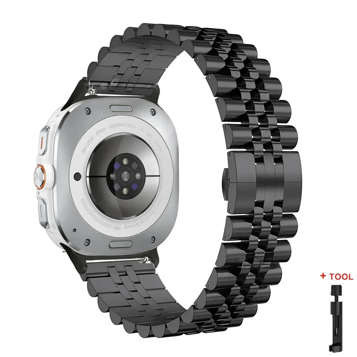 Metal Strap for Samsung Galaxy Watch 2025 Ultra 47mm Stainless Steel Adjustable Comfortable Band for Galaxy Watch 8-7 Ultra 47mm