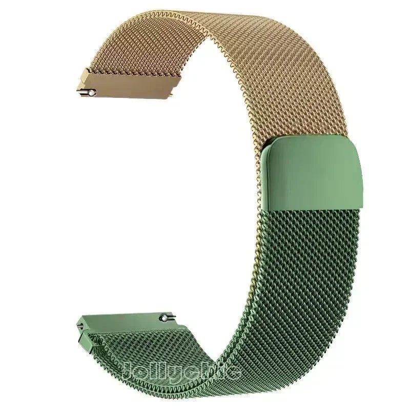 20/22mm Magnetic Milanese Strap for Samsung Galaxy Watch 7 6 5 4 40 44mm Gear S3 Stainless Steel Band for Huawei 4 GT3 Bracelet