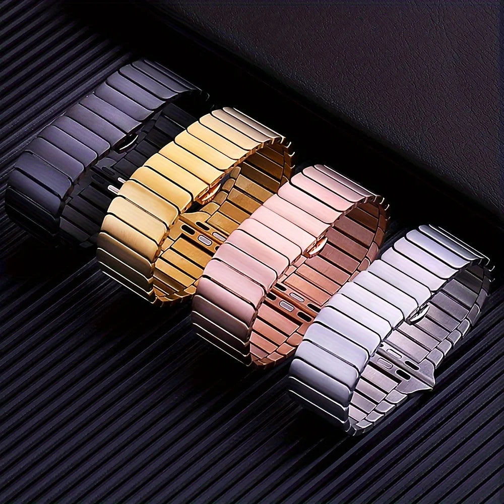 Titanium band For Apple Watch band 40mm 46mm 42mm 44mm 45mm 49mm Stainless Steel Wristband For Apple Watch Series 11 10 9 8 7 6 5 4 SE 3 Ult