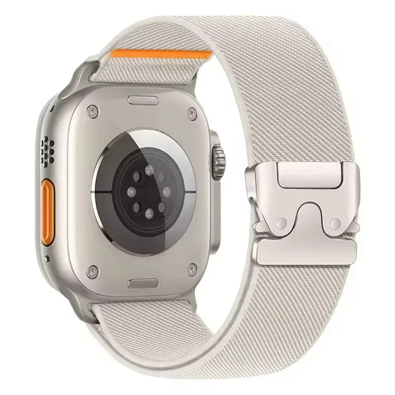 Nylon band for Apple Watch band 46mm 45mm 44mm 49mm 42mm 41mm 40mm Breathable Wristband Apple Watch Series Ultra 11 10 9 8 7 6 5 SE