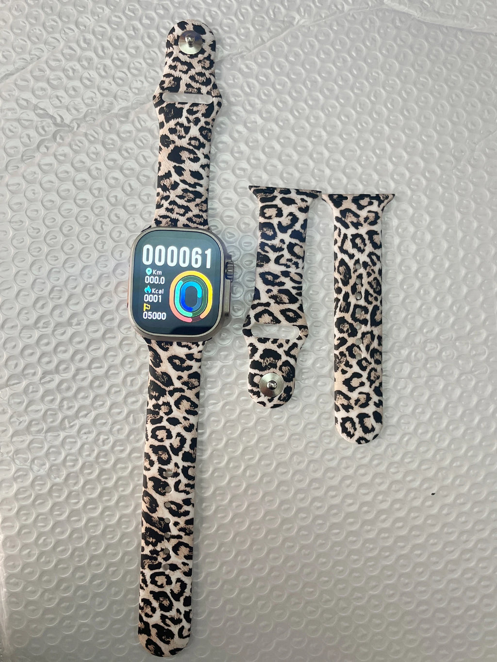 Silicone band For Apple Watch Ultra band 49mm 46mm 45mm 44mm Zebra pattern correa band Apple Watch Series 11 10 9 8 7 Watchbands