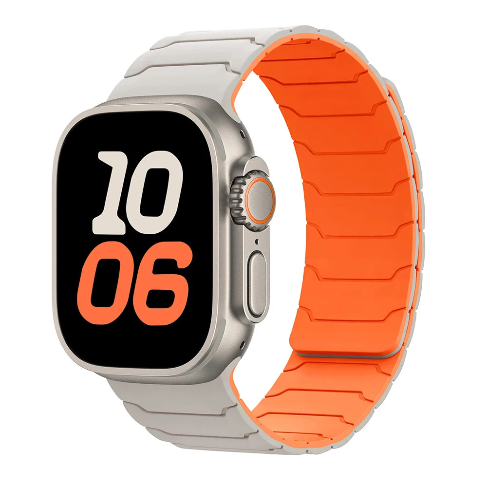 magnetic band For Apple Watch band Ultra 2 3 49mm 44mm 40mm 41mm 46mm 42mm 45mm 38mm Silicone band Apple Watch Series 11 9 8 SE 10