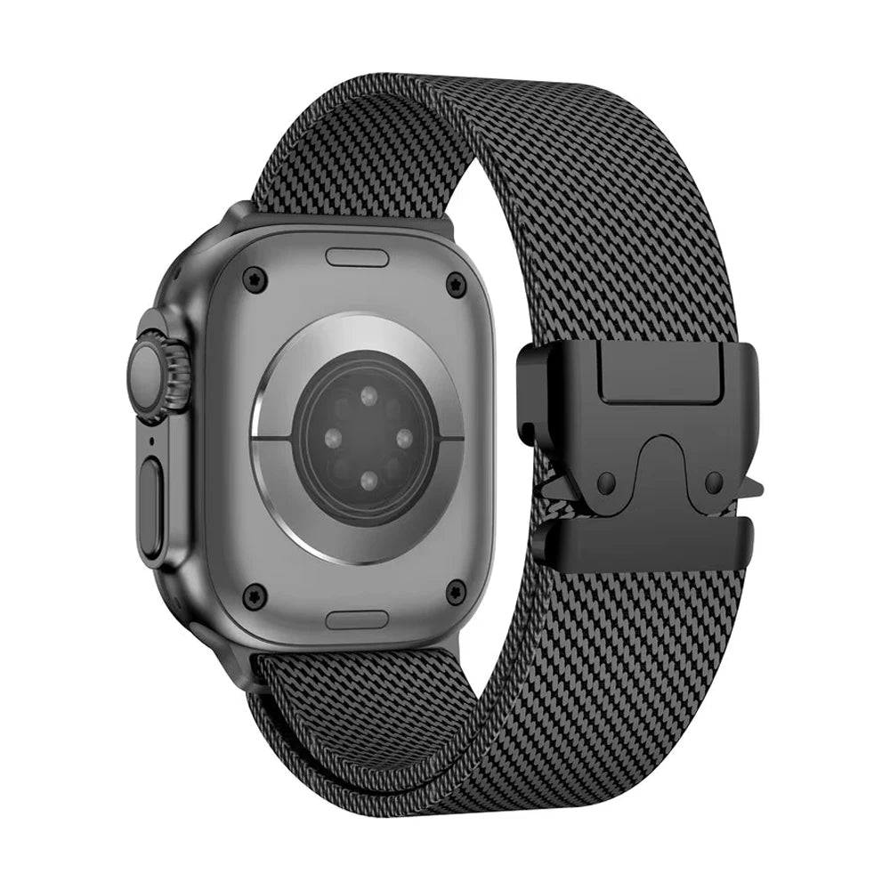Titanium Milanese Loop for Apple Watch Ultra 3 band 49mm 46mm 45mm 41mm 42mm 44mm correa band Series 11 10 9 8 7 6 5 SE