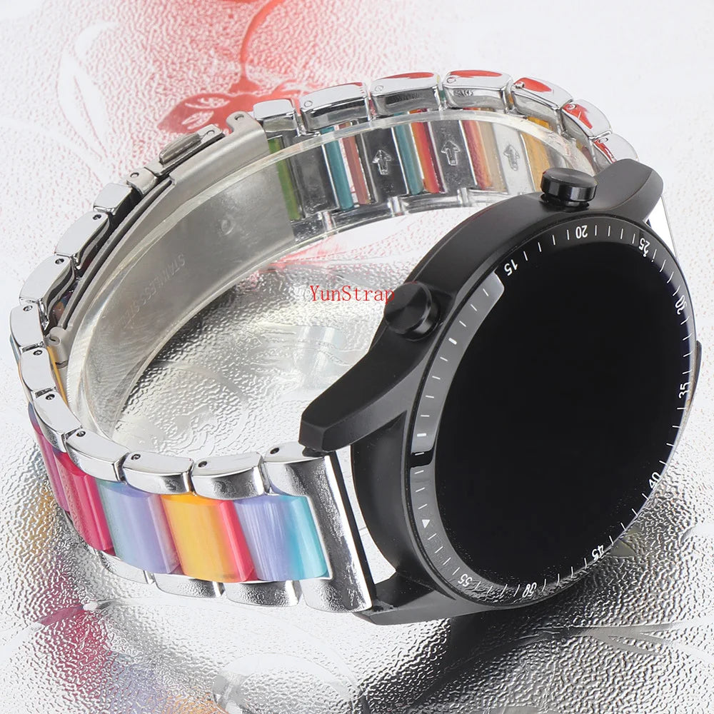 18mm 20mm 22mm Watch Bands For Samsung Galaxy Watch 7/6/5/4/3 40mm 44mm S3 Active2 Huawei Watch 4 3 GT5 GT4 GT3 Gt2e Pro Band