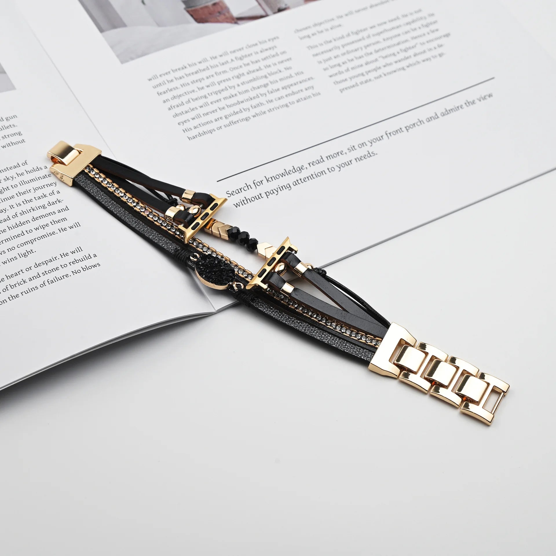 New Bilng metal leather band link For Apple Watch band Series 11 10 8 7 6 3 4 5 9 40mm 41mm 38mm 42mm 44mm 45mm 46mm band