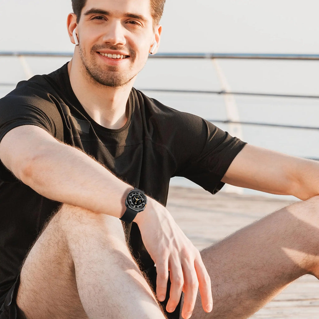 Original Silicone Band For Samsung Galaxy Watch Ultra Strap 47mm Accessories Sport Bracelet correa Galaxy Watch 7 Ultra 47 mm