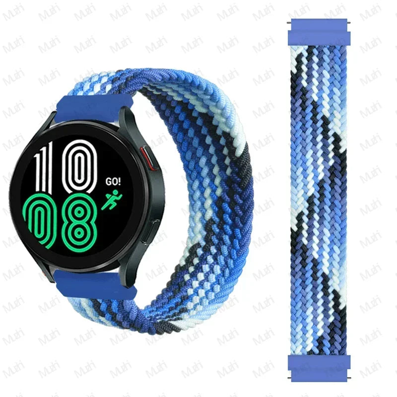Braided solo loop for Samsung Galaxy Watch 7 44mm 40mm Strap correa Bracelet Galaxy Watch 4 6 Classic 5 pro 45MM 20MM 22MM band