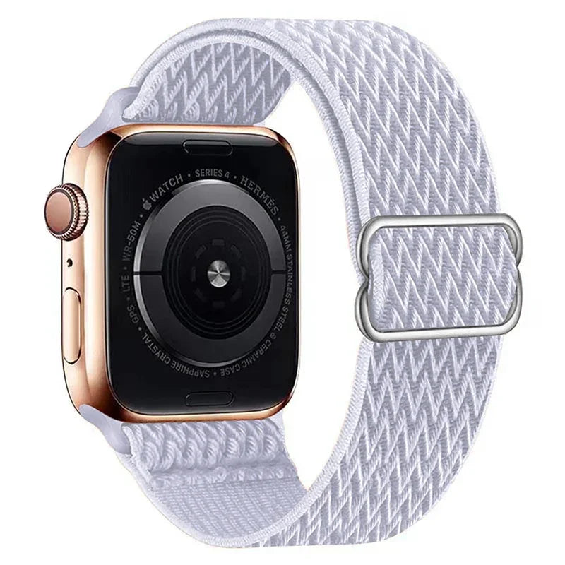 Nylon band for Apple Watch band 44mm 45mm 41mm 40mm 38mm 42mm 46mm Elastic band Apple Watch Series 11 10 8 7 9 6 5 SE Ultra 2 3 49mm