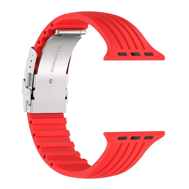 band For Apple Watch band 44mm 40mm 49mm 45mm 41mm 46mm 42mm Silicone band correas Apple Watch Ultra 2 Series SE 3 6 7 8 9 10 11