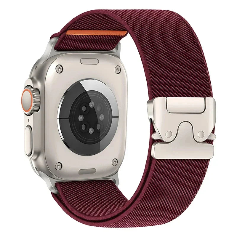 parachute buckle Nylon band for Apple Watch band Ultra 2 49mm 46mm 42mm 45mm 41mm 44mm Elastic band Apple Watch Series 10 9 8 7 6 SE